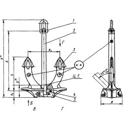 Якорь Холла 900 кг ГОСТ 761-74
